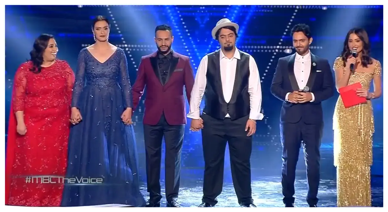 Hela Melki as a finalist on MBC's The Voice, 2018